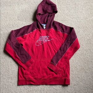 Nike Boys XL Burgundy and Red Hoodie